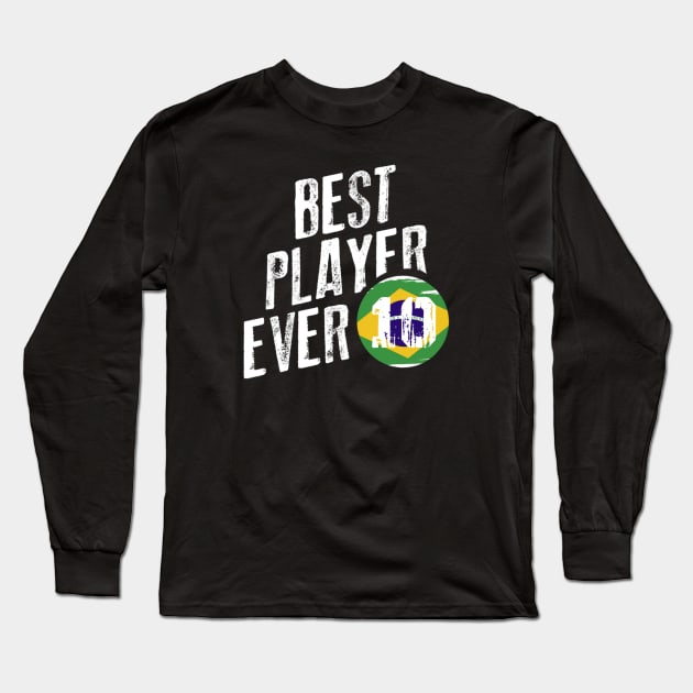 Best player ever is number 10 Long Sleeve T-Shirt by Buddydoremi